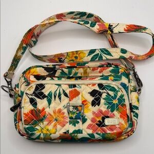 Lug floral crossbody bag